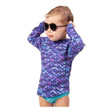 Blusa Térmica Infantil Estampada Segunda Pele Proteção Uv50+