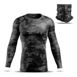 Blusa Térmica Masculina E Bandana Proteção