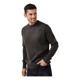 Blusa Trico Masculina Suéter Gola Careca Cardigan Inverno