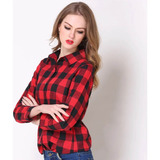 Blusa Xadrez Camisa Quadriculada Feminina Festa Junina