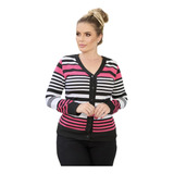 Blusas Feminina Casaco Cardigan Trico Tamanho G
