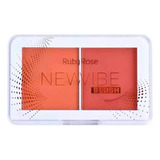 Blush Facial Ruby Rose New Vibe Compacto Paleta Duo