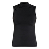  Blusinha Basica Preta Muito Linda Gola Alta Plus Size D3