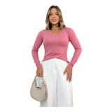Blusinha Feminina De Frio Manga Longa Segunda Pele Inverno