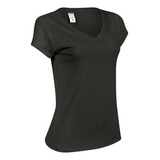 Blusinhas Camisetas Feminina Casual Manga Curta Gola V