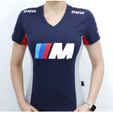 Bmw Feminina Motorsport Camisa Baby Look