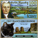 Bn8115 França 2010 Ilhas Kerguelen 100 Francos Specimen Raro