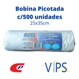 Bobina Picotada Plástica Líder 25x35 C/500 Central
