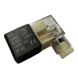 Bobina Solenoide 220v Orifício 9mm C/ Led P/ Válvulas