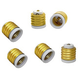 Bocal Soquete Kit 06 Adaptador Lâmp E40 P/ E27 Porcelana G20