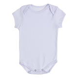 Body Bebe Branco Liso 5 Peças 100% Algodão Atacado
