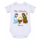 Body Bebe Infantil Personalizado Natalino Presépio