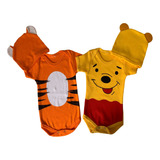 Body Bebe Kit Gemeos 2 Peças + Toucas Roupa Rescem Nascido 