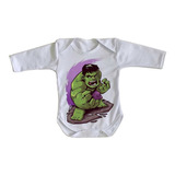 Body Bebê Luxo Mini Hulk Marvel