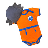 Body Bebe Mesversario Fantasia Menino Dragon Ball Goku 