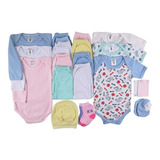 Body Bebê + Mijão Liso E Estampado Kit C/26 Peças Roupa Bebê