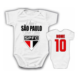 Body Bebê Personalizado Do São Paulo Com Nome