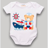 Body Bebê Personalizado Urso Marinheiro Cod 1465