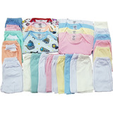 Body Bebê+mijão+short Liso E Estampado Kit C/28 Roupa Bebê