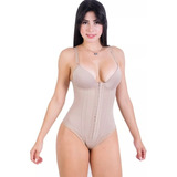 Body Cinta Modeladora Alta Compressão Com Bojo 6 Barbatanas 