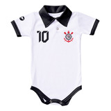 Body De Bebê Camisa Polo Corinthians