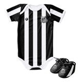 Body De Bebê Com Proteção Uv E Chuteira Do Santos