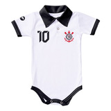 Body De Bebê Corinthians Camisa Polo Roupinha Time Futebol.