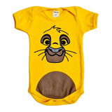 Body De Bebê Temático Simba Rei