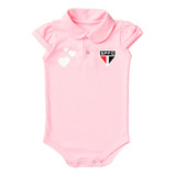 Body Do São Paulo Roupinha Menina Spfc Camisa Polo Tricolor