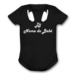 Body Infantil Bebê Dj Personalizado