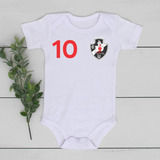 Body Infantil Roupa De Bebê Vasco Camisa 10
