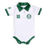 Body Macacão Torcida Baby Palmeiras Bebê Oficial Licenciado