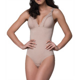 Body Modelador Forte Compressão Sustentação S/ Bojo Feminina