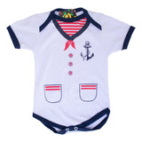 Body Personalizado Militar Marinheiro - Roupa Para Bebes