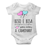Body Personalizado Temático Bisavó E Bisavô Estou A Caminho
