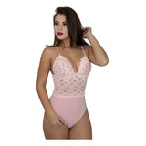 Body Rendado Ondinha Transparencia Lançamento 2018. Ref:536