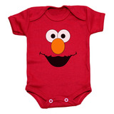 Body Roupa Bebê Bori Elmo Desenho Vila Sesamo Garibaldo
