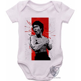Body Roupa Criança Nenê Bebê Bruce Lee Luta Marcial Kung Fu 