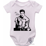 Body Roupa Criança Nenê Bebê Elvis Presley Violão Rock Music