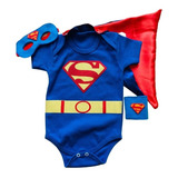 Body Super Homem Bebê Mesversário Superman Festa Fantasia 