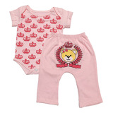 Bodys E Mijão Algodão Menina Kit 2 Peças Roupas De Bebes