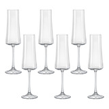 Bohemia Xtra Bohctxt210t Jogo 6 Taças Champanhe 210ml Cristal Cor Transparente