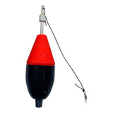 Bóia Cevadeira Pequena S/ Rolha 36g 17cm Vermelho C/ Preto