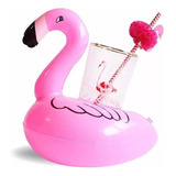 Boia Flamingo Porta Copo Para Piscina