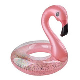 Boia Flamingo Rosa C/ Glitter Grande Piscina Inflável