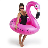 Boia Flamingo Rosa Grande Inflável Praia Piscina 120cm