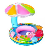 Boia Fralda Inflável Infantil Bebê Brinquedo Piscina Parasol