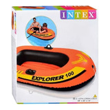 Boia Inflável Bote Explorer 100 Infantil 55 Kg Intex 58329
