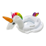 Boia Inflável Bote Unicórnio Infantil Piscina 85cm Praia Cor Água