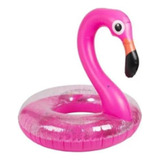 Boia Inflável Flamingo Com Glitter 90cm